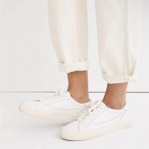 Madewell Pale Parchment Low-Top Sneakers